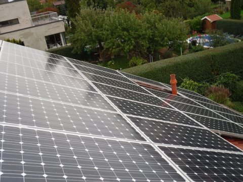 solarzellen auf Dach